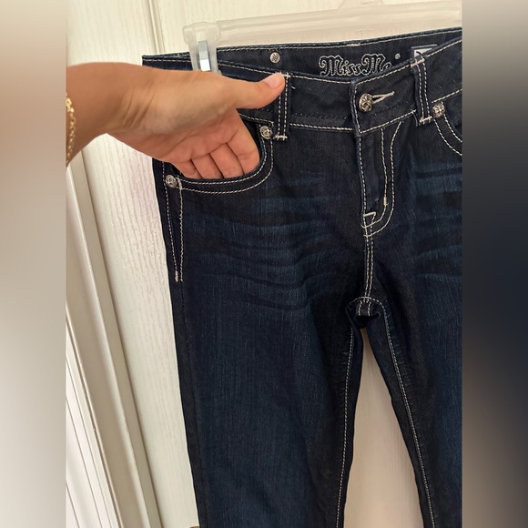 Miss Me Women's Chloe Bootcut Jeans Embellished Pockets Denim, Sz 31 - Picture 5 of 16